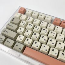 XDA PBT-Tastenkappen, Koreanisch, Englisch, Russisch, Japanisch, 9009-Set, Dye-Sub-Tastenkappe für Cherry Mx Switch mechanische Tastatur, 61 75 82 98 Tasten