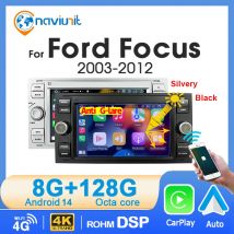 Wireless Carplay Android 14 Auto stereo per Ford Focus Fiesta Ford C S-max Fusion kuga Mondeo Galaxy 2 Autoradio Multimediale GPS