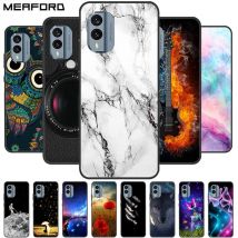 For Nokia X30 5G Case TPU Soft Fashion Silicone Bumper capa for Nokia X30 Phone Cover for NokiaX30 X 30 6.43" Marble Funda