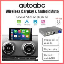 Für Audi A3 A4 A5 A6 A7 Q2 Q5L Q7 S3 8V MIB Drahtlose Carplay Android Auto Interface Box auto Spielen AirPlay Spiegel Link Box Video