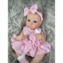 MRB 18-calowa Lalka Reborn Bettie Całe Ciało Winyl Dziewczynka Zmywalna Lalka Reborn z Malowanymi Realistycznymi Włosami Bebe Reborn Zabawki Świąteczne