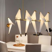Moderne Papier Kran vögel Hängen lampen Vintage Kronleuchter Restaurant Wohnzimmer Esszimmer