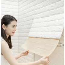 10-40 stücke 38,5 cm x 35cm 3d Ziegel muster Wanda uf kleber selbst klebende Platte wasserdichte Wohnzimmer Tapete Wohnkultur Aufkleber ﻿