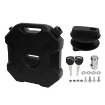 Heizöltank, 6 l, 1,6 Gallonen, schwarz, großes Fassungsvermögen, Gas-Benzinbehälter für Auto, Motorrad, UTV, ATV, Geländewagen