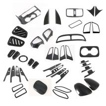 Für Hyundai Tucson 2015-2019 2020 Carbon Faser Zubehör Styling Fenster Schalter Panel Getriebe Shift Panel Tür Schüssel Abdeckung trim