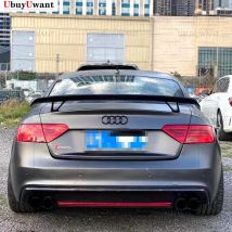 Ubuyuwant für Audi A5 B8 Limousine 2015-2018 Jahr Spoiler S5 Carbon Fiber Look Heckflügel Karosserie-Kit Zubehör
