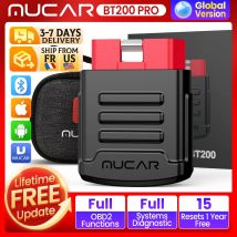MUCAR BT200/BT200 PRO Bluetooth-Autodiagnosetool Öl IMMO SAS 15 Reset OBD2-Scanner Auto-Codeleser für vollständige Systemdiagnose