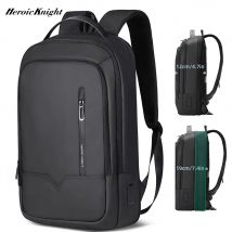 Mochila para ordenador portátil Heroic Knight Slim para hombre, bolso escolar impermeable con carga USB para niños y adolescentes, mochila de lujo para hombres en el trabajo