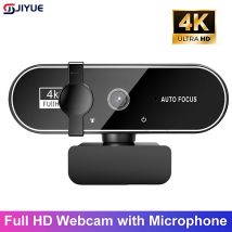 4K Webcam Video Camera 2K Autofocus Streaming Web Cam With Microphone Full HD 1080P Webcams for PC/Computer/Laptop