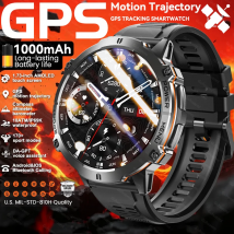 2025New TANK X3 GPS Smart Watch Men 1.73"Large Screen 1000mAh Battery Altimeter 10ATM Waterproof BT Call MIL-STD-810H Smartwatch