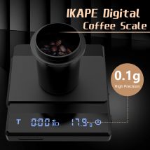 Ikape v1 Kaffee elektronische Waage mit Timer, 0,1g hochpräzise Kaffee waage, Tropf-Espresso-Waage mit Auto Tara, Berührungs sensor