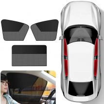 Magnetic Car Sun Shades for Side Windows, Car Window Sunshade Rear Window Mesh Sun Visor Magnetic Car Privacy Curtains UV Protec