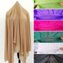 Tulle elasticizzato a 4 vie 58 '' di larghezza al metro Tessuto a rete in spandex elastico di qualità Calze in nylon Fodera in pizzo