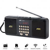 Portable FM Radio Rechargeable Battery Wireless Speaker Support TF USB MP3 Player Bluetooth-compatible Speaker With FM Receiver