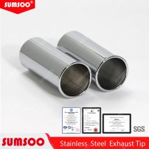 1 Stück Edelstahl-Auspuffschwanz OEM 82119413970   Teile PipeTip Autodekoration Schalldämpfer Rohrdüsen ändern