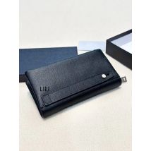 Slots Design Brieftasche Lange Scheckheft Hohe Kapazität Retro Stil Für Männer Leder Brieftasche Große Kapazität Anzug Tasche Business Liefert 16