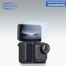 VOLODYMYR 9H gehärtete Glasfolie für Insta 360 Go Ultra, Displayschutzfolie, kratzfeste Folie für Insta360 Go Ultra Sportkamera