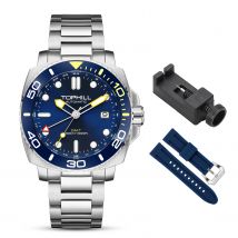 TOPHILL GMT men's watches Automatic Submariner Mechanical Dive watch 300m for diving Sapphire Ceramic bezel Luxury gift