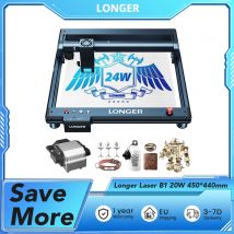 Taglierina per incisore Laser B1 20W più lunga, testa Laser a 4 core, velocità 450*440mm, 36000 mm/min, incisione fino a 1000 + materiali 60Hz