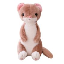 50cm Cute Ferret Plush Toy Soft Stuffed Cartoon Animal Ferret Dolls Bedroom Home Decoration Girls Christmas Gifts