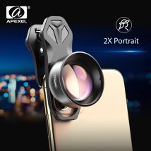 APEXEL 2X Portrait-Teleskopobjektiv, professioneller Telezoom + CPL-Sternfilter für iPhone, Samsung, alle Smartphones, Drop-Shipping