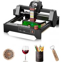 Mini incisore laser LONGER Ray5 da 2,5 W, 32 bit ad alta velocità 12000 mm/min, punto compresso 0,04 mm, area di incisione 130×140 mm