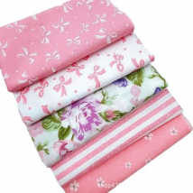 5Pcs/Lot Soft And Dense Cotton Fabric Patchwork Cloth Sewing Material For Handmade Needlework Handicraft Scrapbooking Quilting