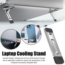 2 teile/satz Mini Tragbare Laptop Stand Hohe Qualität Notebook Halter Aluminium Legierung Halterung Wärme Reduktion Unsichtbare Laptop Halter