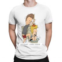 Beavis Butthead Wc Spaß T-Shirts Ästhetischen Männer Cartoon Rock Comic Punk Metall Lustige Weihnachten Tees T Shirts Homme