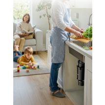 Continuous Feed Garbage Disposal with Sound Reduction,1/2 HP Stainless Steel Food Waste Grinding System,Power Cord Included