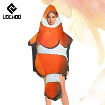 Erwachsene Orange Fisch Kostüm Bühnenauftritte Body Karneval Party Cosplay Outfit Lustige Neuheit Anzug Amphiprioninae Kleidung