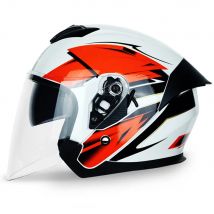 Motorradhelm Dual Lens Halbhelm Reithelm Männer und Frauen Helm Four Seasons Universal Motorradhelm Moto