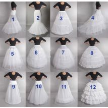 Sottogonna da sposa gonfia con 6 cerchi, sottoveste in crinolina, disponibile, di alta qualità, personalizzata