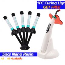 5 stücke Dental Harz Material A2 oder A3 Erhalten Freies Licht Oral LED Lampe Drahtlose Aushärtung Zahnmedizin Ausrüstung Lampe verbund Beleuchtung