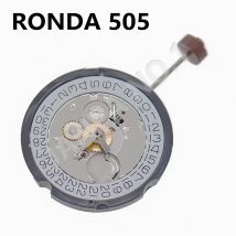 RONDA 505 Movement Swiss 505-3 Movement 3 Hands Quartz Movement With Date Cal.505 3.00mm 3 Hands,Date Cal.505 S Motor Pulse