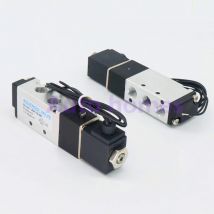 Pneumatic solenoid valve 4V110-06 4V110-M5 Port 1/8" BSP M5 12V 24v DC 5/2 way control valve with wire lead Plug type