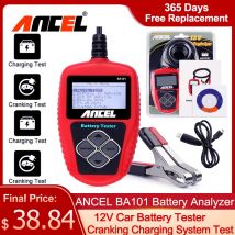 ANCEL BA101 Autobatterietester 12V Batterieanalysator 2000CCA 220AH Automotive Autobatteriescanner Mehrsprachiges Diagnosetool
