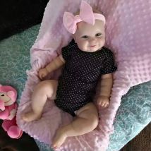 20/24 Zoll Bebe Reborn Maddie 50CM/60CM Zwei Optionen Reborn-Puppe Pе ★нПkuu Handbemalung Haar Weiches Vinyl Neugeborenes Baby