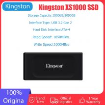 Kingston-unidad de estado sólido externa XS1000, 1TB SSD, USB 3,2 Gen 2, interfaz de disco duro de