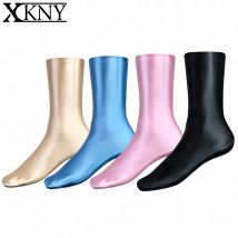 XCKNY glossiness series Socks oil Shiny Elastic StockingsYoga high tube socks Compression glossy socks