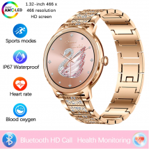 Neue Smartwatch Diamond Damen Amoled Class Screen 100 Sportmode Bluetooth Talk Herzfrequenz Wasserdichte Wetter-Smartwatch