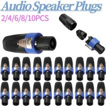 2/10x 4 poli Spine per altoparlanti audio Twist Lock Connettori Forniture per ascolto musicale per Neutrik Speakon NL4FC
