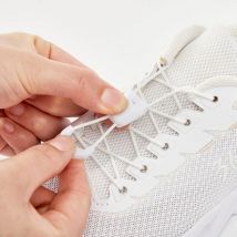 Lacci per scarpe senza cravatta lacci da Tennis rotondi senza cravatte scarpe da ginnastica da corsa di qualità per bambini adulti lacci per scarpe neri bianchi accessori
