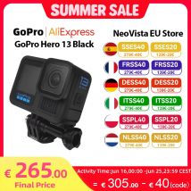 Gopro-cámara deportiva Hero 13, videocámara negra impermeable y antivibración para ciclismo, 5,3 K,