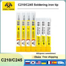 OSS C210 C245 Soldering iron tip For JBC HS-02 T80 Soldering Iron Universal Compatible T210 T245 Soldering Station Welding tools