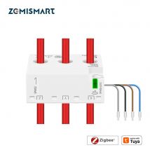 Zemismart Zigbee Smart Energy Meter 3-Phasen-4-Draht-Leistungsmonitor-Sensor, funktioniert mit Tuya Zigbee2MQTT Home Assistant 208 V 415 V