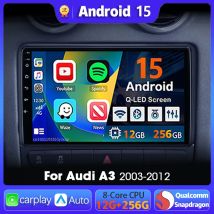 Android 15 Carplay Auto GPS Navigation Radio Multimedia Player Für Audi A3 8P 2003 - 2013 2din Kopf einheit video Stereo Auto Radio