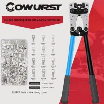 Pinza speciale per elettricisti HX-50B con set di terminali, pinze per terminali nudi grandi, pinze per crimpare terminali in rame YO