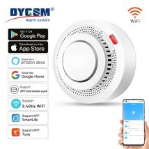 Tuya Smart Wifi Rauchs ensor Brandschutz Rauchmelder 85db Sound Security System Feuerwehr leute Smart life App Steuerung