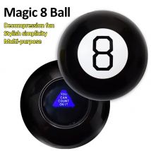 Nero 8 oggetti di scena Palla magica da 10 cm Palla magica nera 8 oggetti di scena magici Nuovi strani giocattoli regalo